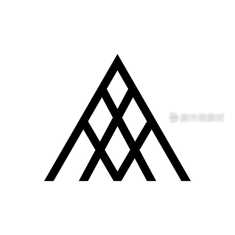 A Logo风格形状